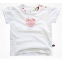 Milk & Sugar - Rose Bloom Crochet Heart Tee